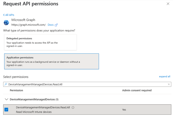 App API permission